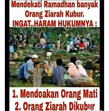 Tetapi, meski sudah menjadi kebiasaan di indonesia, hukum biasanya, kebiasaan ziarah kubur dilakukan menjelang ramadhan atau sesudah pulang salat id. Kata Mutiara Gus Baha Posts Facebook