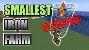 I will start by stating a comparison. Smallest Easy Iron Farm Early Game Youtube