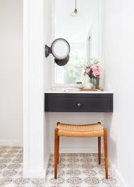 Ponticus 7 drawer vanity set with mirror. Built In Dressing Table Design Ideas