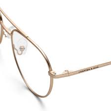 Sternzeichen (astrologische) symbole auf schussbrille mit schwarzem matten äußeren und ihrer wahl aus weißem oder lila glänzendem interieur. Soho Small Matt Gold Bildschirmbrillen Kapten Son