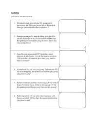 Di dalam sebuah sekolah ada 316 orang murid perempuan dan 226 orang murid lelaki. Latihan 1 Masalah Tambah Kssr Matematik Thn 2 3