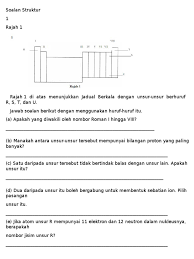 Soalan Kimia Bab 2 Form 4 Struktur Atom Pdf