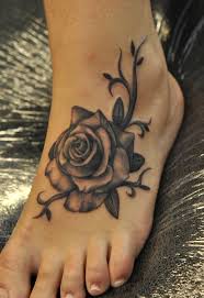 50 Awesome Foot Tattoo Designs Cuded Rose Tattoos For Women Floral Foot Tattoo Tattoo Designs For Girls