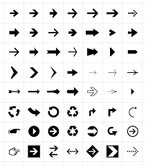 Arrow Symbols Icons Png Png Image 1066x1208 Pixels Arrow Symbol Vector Free Free Vector Art