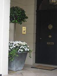 front door display front door plants front door planters zinc planters