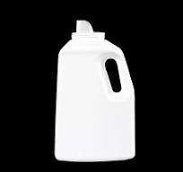 64 oz White HDPE Laundry Drainback/Pour Back Bottle, 70mm ...