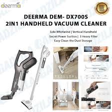 Пылесос без мешка deerma stick vacuum cleaner cord white dx700. Jual Deerma Dx700 Dx700s 2in1 Handheld Rotary Vacuum Cleaner Hitam Jakarta Barat Gadzila Store Tokopedia