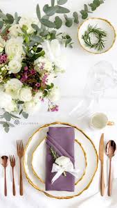 Classic Place Setting Pocket Napkin Fold With Florals And Greenery And Pop Of Eggplant Color C Napkin Folding Table Settings Everyday Place Settings Everyday