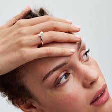 Rose gold ring pearl purchase promise rings for her