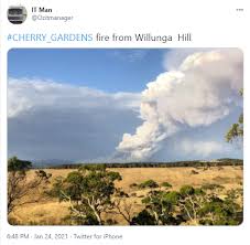 14/35 a cfs crew tackles the cherry gardens bushfire. Sunday 24th Jan 2021 Part 2 Down To The Wire Because Of Bushfire In South Australia Wattclarity