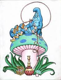 This is a print, not the original. Here Is The Catapiller From Disneys Alice In Wonderland Description From Alice In Wonderland Drawings Alice And Wonderland Tattoos Alice In Wonderland Artwork