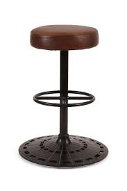Six Leather And Cast Iron Swivel Barstools Bar Stools Swivel Bar Stools Cast Iron