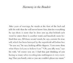 Harmony In The Boudoir Mark Strand Words Harmony Sayings