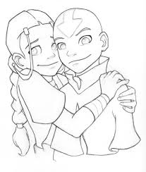 2496x1985 avatar the last airbender coloring pages katara coloring pages. Kataang Fanart