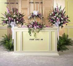 Grounded floral arches are the newest trend for every wedding season. Chu 05 Altar Flowers Church Wedding Flowers Altar Flowers Wedding