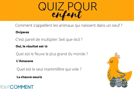 After taking the test, you will receive your results by email. Quiz Pour Enfant De 100 Questions Avec Reponses