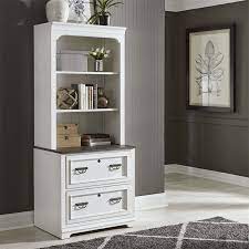 With a universal flare, this lateral file cabinet would make the perfect addition to your home office, living room, or any other place you need more storage space. Allyson Park Wirebrushed White Bunching Lateral File Cabinet With Hutch 1stopbedrooms