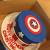 Buttercream Captain America Birthday Cake