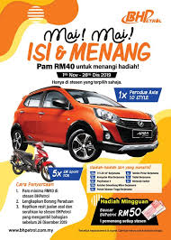 Peraduan bermula pada 2 oktober 2020, dan peraduan ini terbuka kepada semua warganegara malaysia yang menetap di malaysia dan berumur 18 tahun dan ke atas (pada tarikh. Bhpetrol Anjur Peraduan Isi Minyak Dan Menang Axia Tiket Melancong Atau Ysuku