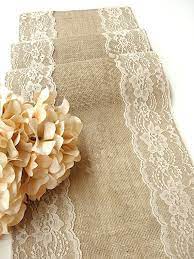 Burlap Table Runner Vintage Wedding Table Runner Wedding Overlays Banquet Table Decor Handmade In The Usa Cuval Bezi Ortuler Dantel