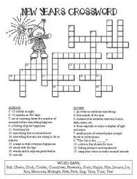 New Year S Crossword Puzzle Crossword Puzzle Crossword New Years Activities