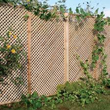 Acoustic fencing, made from heavy duty timber posts and interlocking boards, minimises noise pollution. Clementine Diamond Trellis Garden Panel Tate Fencing