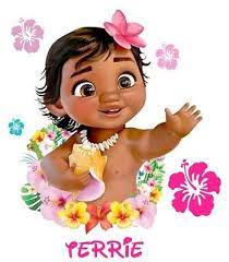 Disney Baby Moana Personalized Fabric T Shirt Iron On Transfer Moana Theme Birthday Moana Birthday Baby Disney