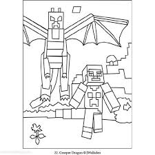 Free printable ender dragon coloring pages for kids of all ages. Ender Dragon Coloring Pages Dragon And Creeper Xcolorings Com