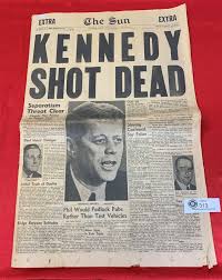Explore vancouver sun archive, both historical and recent editions. 1963 Vancouver Sun Newspaper Kennedy Shot