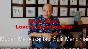 Mudah Menyukai Tapi Sulit Mencintai Mario Teguh Love Relationship Youtube
