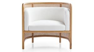 Fields Cane Back White Accent Chair By Leanne Ford Reviews Crate And Barrel White Accent Chair Charcoal Accent Chair Accent Chairs