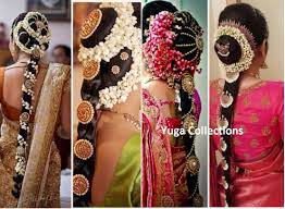 Bridal Hairstyles With Top Bun And Long Braids Indian Bridal Hairstyles Hair Styles South Indian Wedding Hairstyles