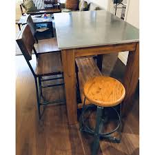 west elm rustic kitchen island table w