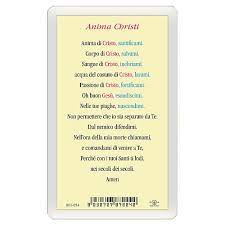 Maybe you would like to learn more about one of these? Holy Card Sacred Heart Anima Christi Ita 10x5 Cm Online Sales On Holyart Com