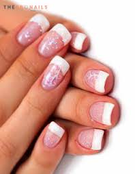 Pink and white acrylic also known as the permanent french or two tone is the most popular look among women. T V Nails Pink White