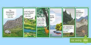 The world is big and i want to have a good look at it before it. John Muir Inspirational Quotes A4 Display Poster