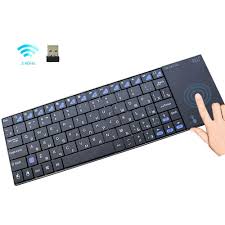Wireless Bluetooth Keyboard With Built In Touchpad Easy Access Media Keys For Tablets Pc Etc Keyboard With Touchpad Android Tv Keyboard