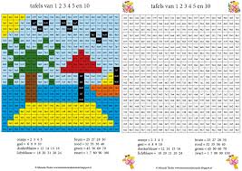 De tafels van vermenigvuldiging liggen aan de basis van het vermenigvuldigen. Pin On Rekenen