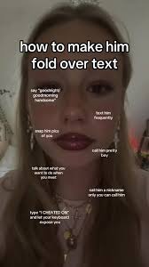 How to Make Him Fold Over Text