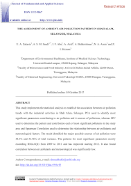 You will, once your company has chosen its bureau, develop a whole operationning to operate the operation of your company. Pdf The Assessment Of Ambient Air Pollution Pattern In Shah Alam Selangor Malaysia