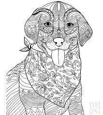 From some explanations above it can be inferred that dogs coloring pages is very suitable for children coloring picture media. Dog Coloring Pages Hard