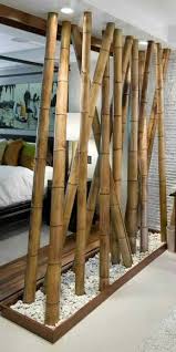 There Are Wide Range Of Interesting Decoration Ideas By Using Bamboo Into It In All Such Bamboo Room Divider Decorative Room Dividers Studio Apartment Divider