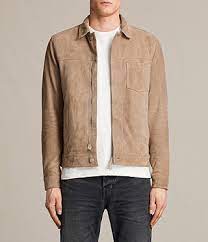 Allsaints New Arrivals Wilson Suede Jacket Brown Jacket Men Leather Jacket Men Suede Jacket
