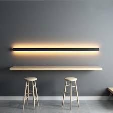 This wall sconce is an led integrated light, which has white acrylic diffuser's. Minimalist Creative Long Wall Lamp Modern Led Background Wall Lamp Living Room Bedside Aluminum Wall Lig Wall Lamps Living Room Wall Lamps Bedroom Wall Lamp