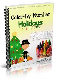 Color By Number Holidays 55 Thanksgiving And Christmas Coloring Pages Mamas Learning Corner