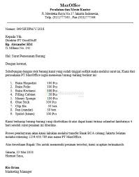Aturan cara membuat surat pesanan. Contoh Surat Niaga Pesanan Nusagates