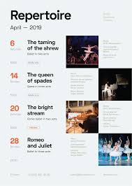 Theatre Schedule Poster Schedule Design Layout Event Schedule Design Calendar Design Layout