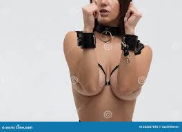 Young Woman with Black Tape on Breast Stock Image - Image of seductive,  anonymous: 202267845