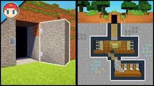 How do you make a castle in minecraft? Minecraft How To Build A Secret Base Tutorial 10 Easy Hidden House Youtube