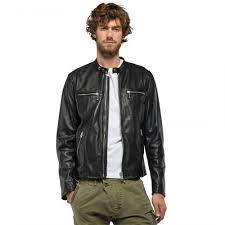 Replay Crust Mens Leather Jacket Leather Jacket Leather Jacket Men Jackets